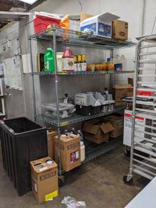 lot 5054 image: Shelving, Contents Not Included, Buyer Responsible For Removal