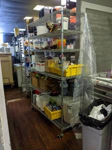 lot 5070 image: Shelving, Contents Not Included, Buyer Responsible For Removal