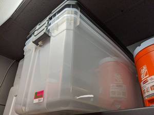 lot 5071 image: (3) Plastic Storage Containers With Lids