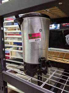 lot 5090 image: GE Heated Beverage Dispenser And Aladdin Glass Lined Pump Pot