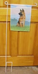 lot 6991 image: Outside German Shepherd Garden Flag