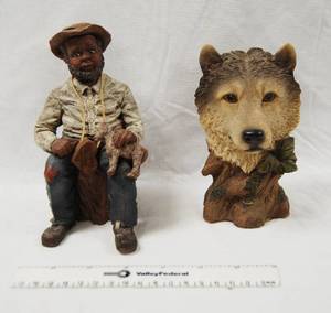 lot 8018 image: Man Decor. (Limited-Edition, Sarahs Attic #1368000, and Wolf Decor.