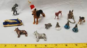 lot 2907 image: Lot of German Shepherd and Wolf Misc. Items