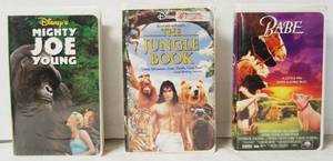 lot 2950 image: VHS Movies (Might Joe Young, Jungle Book, Babe)