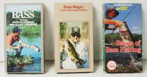 lot 2958 image: Lot of 3 VHS Tapes  (Bass Fishing)