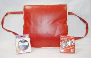 lot 2970 image: Boat Seat Floatation, 2 Spools of Fishing Line  - Stren & Trilene