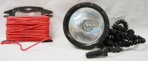 lot 2988 image: Red Fishing Rope and High Sight 12v Spot Light