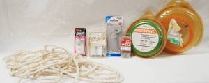 lot 2997 image: Lot of Boxes of Screws, Nuts, and Weed Eater Line  --  See Photos for Sizes