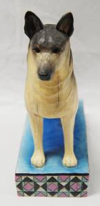 lot 2853 image: Beautiful German Shepherd Decor.  (Jim Shore  V4006934 Schultz  Heartwood Creek 2006)