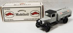lot 4571 image: Collectible 1931 Hawkereye Tanker Bank, with Locking Coin Bank w Key,  (Die-Cast Metal)