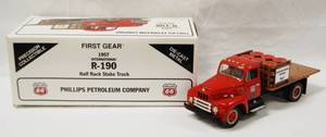 lot 4591 image: 1957 International R-190 Half Rack Truck, Die-Cast Metal  Collectible