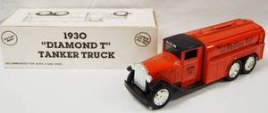 lot 4596 image: 1930 Diamond T Tanker Truck, Locking Coin With Key