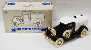 lot 4560 image: Ford Model A Tanker, with Locking Coin Bank, (Die-Cast Metal) Limited Edition