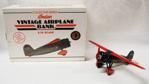 lot 4604 image: Indian Vintage Airplane Bank Collector Series, Die-Cast Limited Edition Coin Bank
