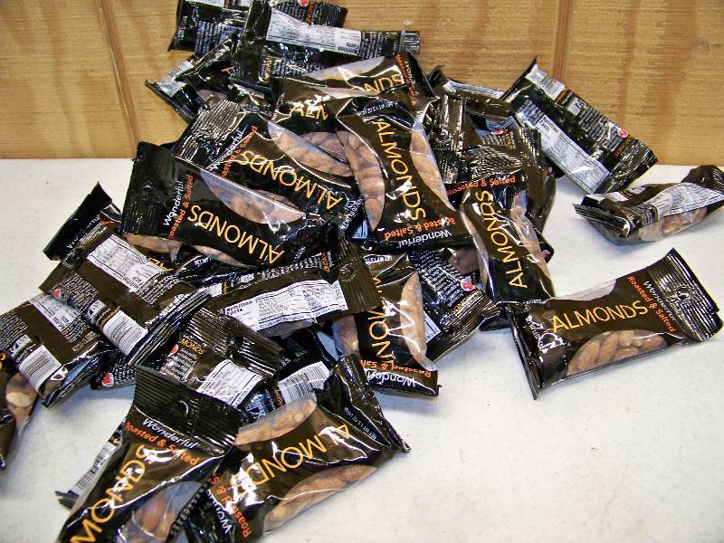 lot 1069 image: 50 Bags Wonderful Roasted and Salted Almonds
