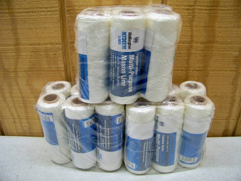 lot 1131 image: 18 Rolls Wellington Twisted Nylon Multi-Purpose Mason Line Twine