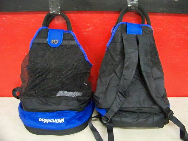 lot 1135 image: Lot of 2 Coppertone Backpack Beach Bags with Bottom Cooler