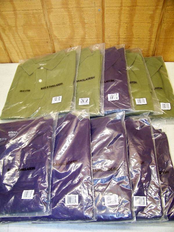 lot 1166 image: Lot of 10 Mens Merona Ultimate Polo
