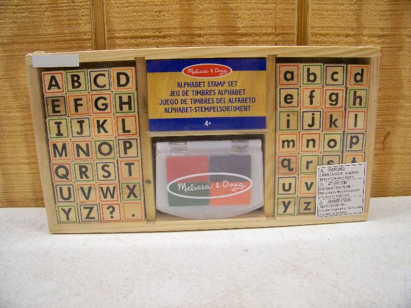 lot 1278 image: Melissa & Doug Alphabet Stamp Set