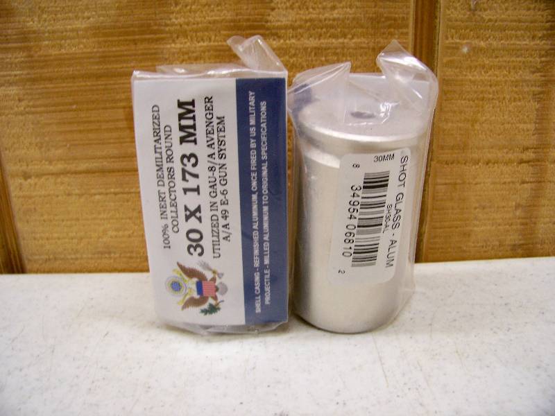 lot 1292 image: Pair of 30mm A-10 Shot Glasses