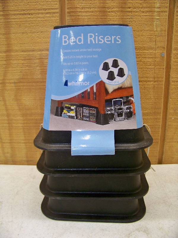lot 1299 image: Set of 4 Whitmor 5.25 Bed Risers
