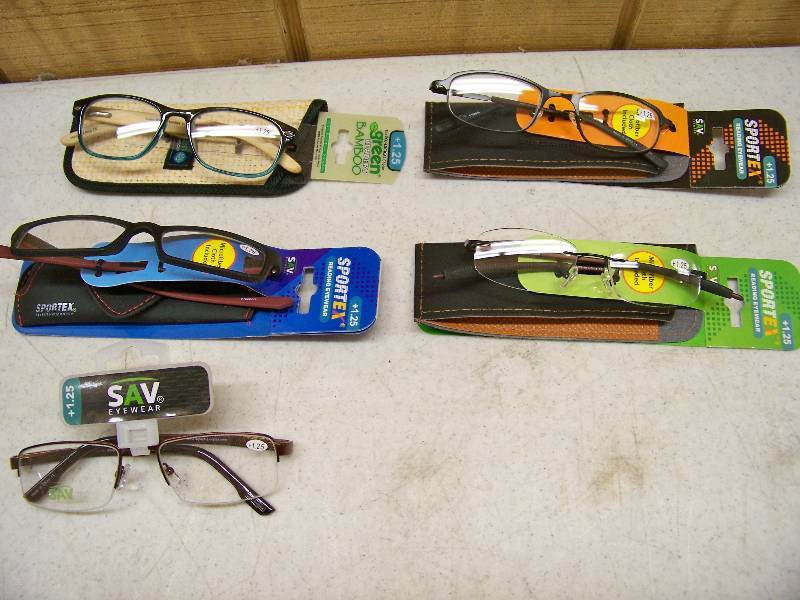 lot 1316 image: 5 Pair Reading Glasses