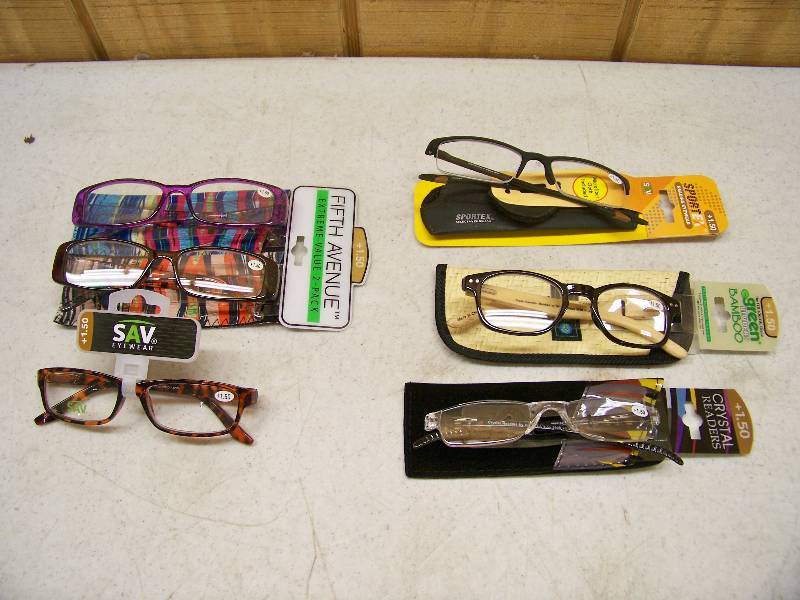 lot 1320 image: 6 Pair Reading Glasses