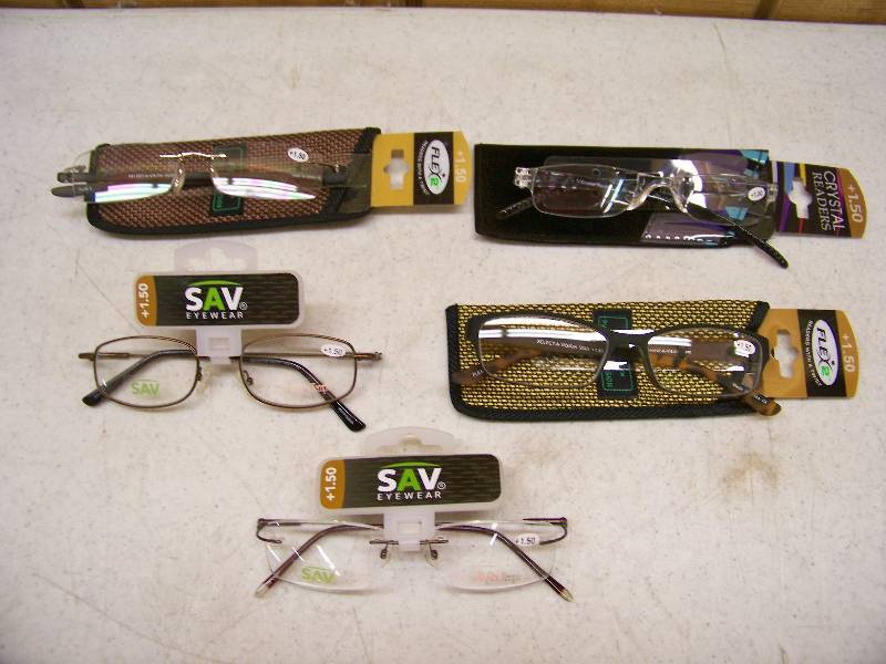 lot 1321 image: 5 Pair Reading Glasses
