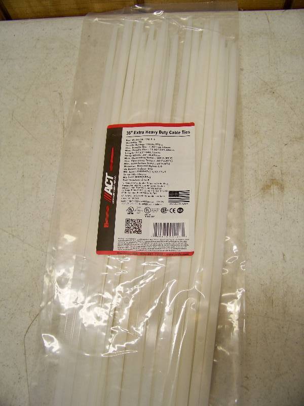 lot 1466 image: Bag of 50 ACT Heavy Duty Cable Ties