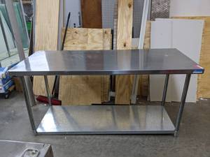 lot 3502 image: Stainless Steel Prep Table