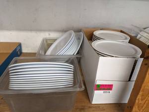 lot 3516 image: Assorted Plastic And Ceramic Plates