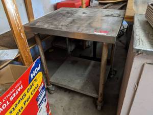 lot 3521 image: Stainless Steel Prep Table