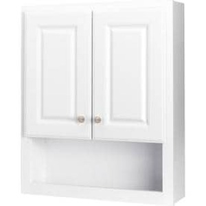 lot 4011 image: Style Selections 23.25-in x 28-in White MDF Surface Mount Medicine Cabinet