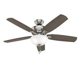 lot 4012 image: Hunter Creekside Led 52 Brushed Nickel Led Indoor Ceiling Fan W Light Kit