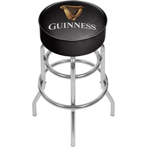 lot 4016 image: Guinness Chrome Bar Stool with Swivel