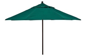 lot 4030 image: CALIFORNIA UMBRELLA Veda Patio Umbrella, Green Sunbrella