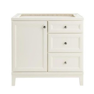 lot 4032 image: Diamond FreshFit Calhoun 36-in White Bathroom Vanity Cabinet