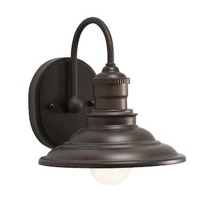lot 4055 image: allen  roth Hainsbrook 1-Light Bronze Industrial Vanity Light