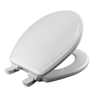 lot 4065 image: Church White Round Slow-Close Toilet Seat