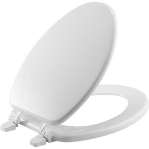 lot 4066 image: Project Source White Elongated Toilet Seat