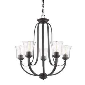 lot 4077 image: Halliwell 5 Light Chandelier