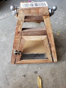 lot 4095 image: allen  roth 8.7-in W x 12-in H Natural with Jute Rope Wood Hanging