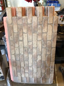 lot 4511 image: Faux Brick Paneling (set of 8)