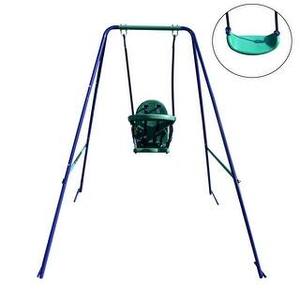lot 4026 image: ALEKO Toddler Baby Portable Indoor Outdoor Folding Safety Swing Chair - W 54 x H 46 x L 54 inches