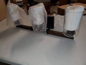 lot 3372 image: Progress Lighting 3-Light Wall Bracket Fixture