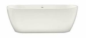 lot 3298 image: Mirabelle MIROCFS5932 White 59 Freestanding Soaking Tub