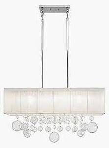 lot 3370 image: Elan Lighting Imbuia 6 Light Pendant in Chrome