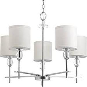 lot 3376 image: Status Collection Three-Light Chandelier