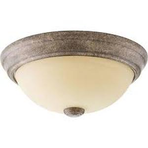 lot 3382 image: Spirit Collection Three-Light 14-58 Flush Mount