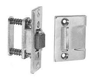 lot 3401 image: Lot of 4 Baldwin 0430260 Roller Latch, Bright Chrome